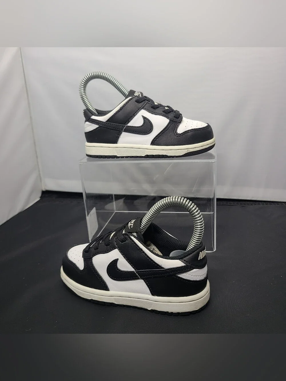 Nike Dunk Low (TDE) TD Toddler Black White Panda CW1589-100 Toddler Size 9C